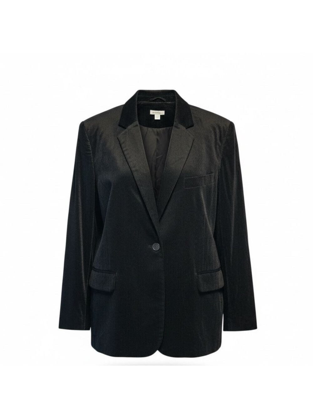 J. Jill Black Corduroy Blazer Jacket Plus Size 2X Lightweight NWT - Picture 8 of 10